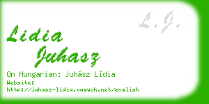 lidia juhasz business card